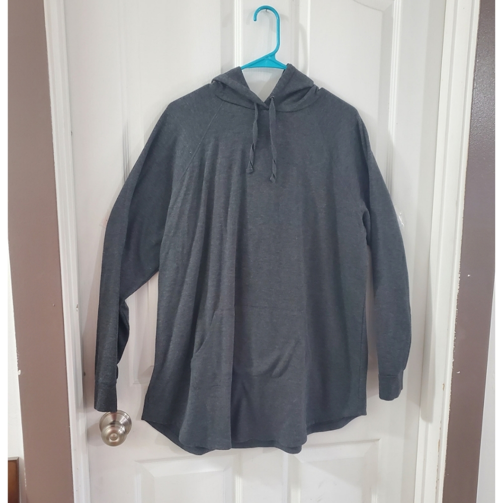 Torrid Gray Hooded Sweater Tunic, 2X